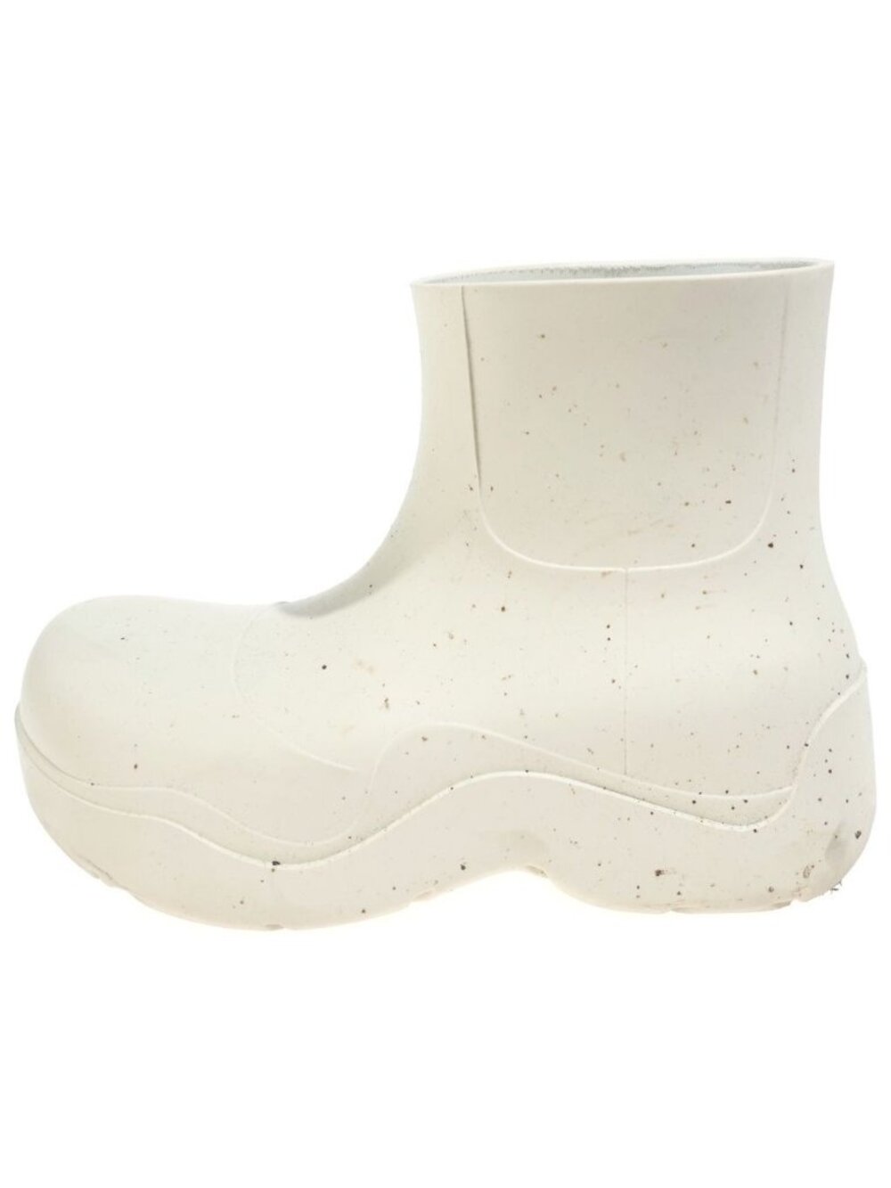 Bottega Veneta Puddle Ankle Boot Paddle Rubber Boots Shoes Ivory